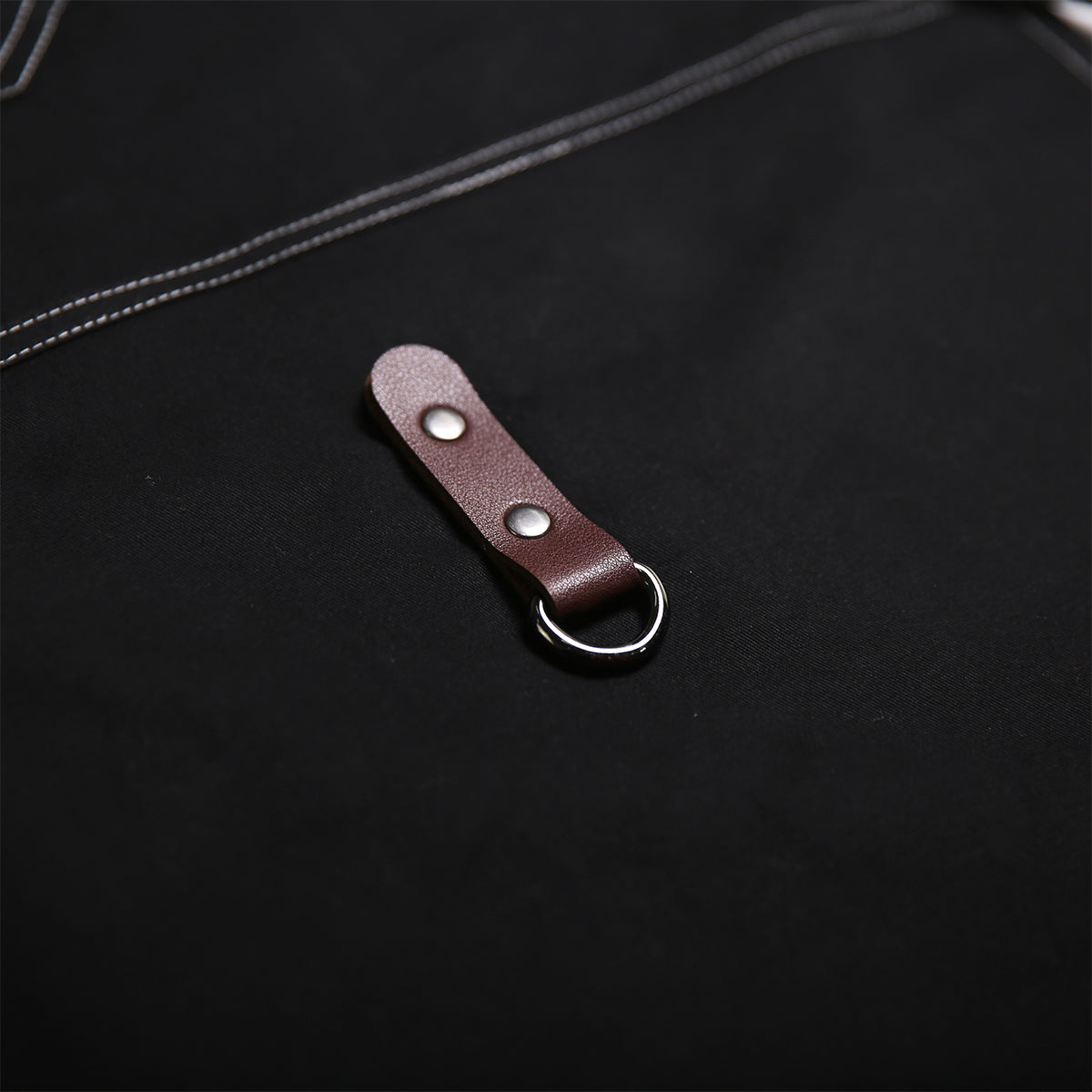 Cross-back Black Cotton Apron Cooking Baking Crafting Work Wear Florist Cafe Barista Restaurant Waiter Waitress Pastry Chef Uniform