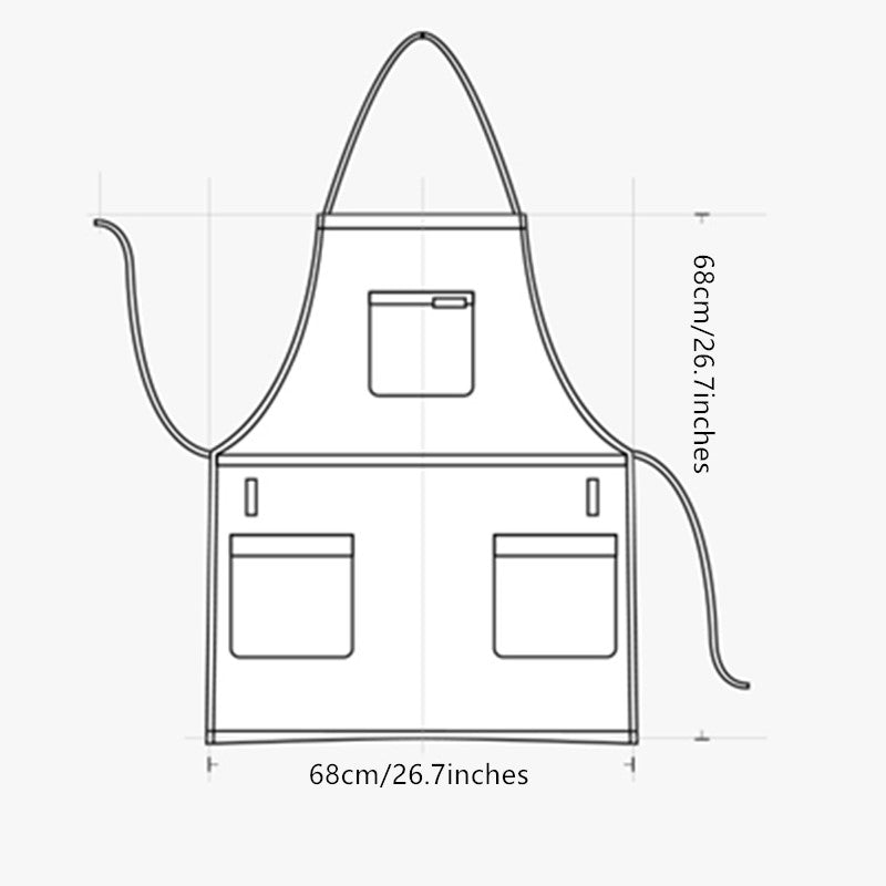 Black Denim Bib Apron Barista Cafe Bartender Baker Pastry Chef Uniform Restaurant Bistro Hotel Coffee Bar Work Wear