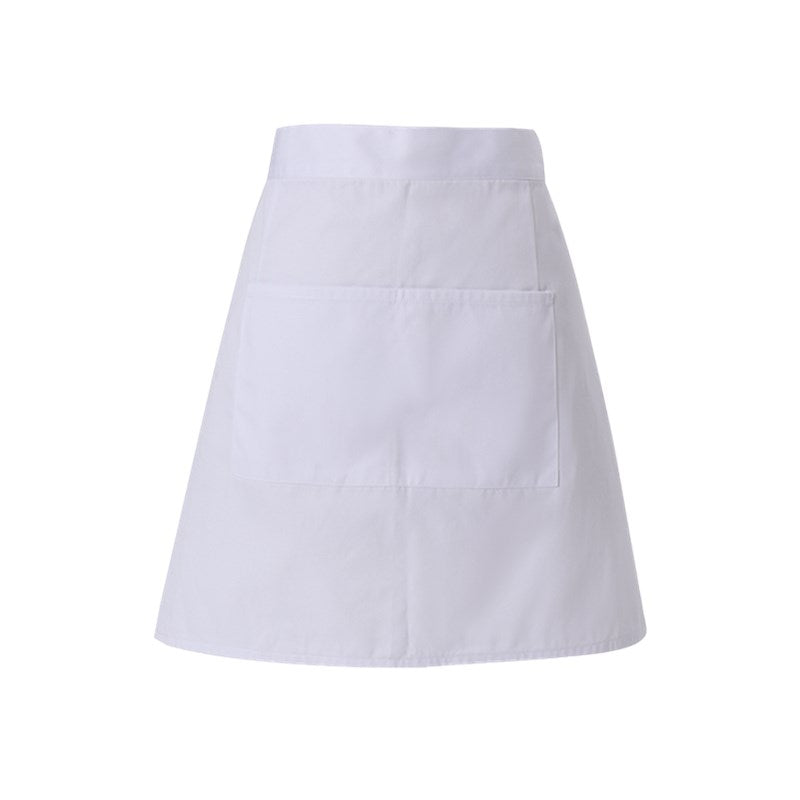 Polyester Cotton Waist Apron White Barista Bartender Waiter Pastry Chef Uniform Black Restaurant Waitress Culinary Workwear