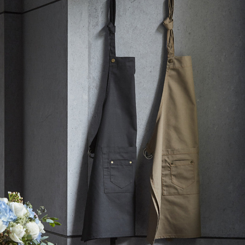 Polyester Cotton Apron Cafe Barista Bartender Baker Catering Uniform Pastry Chef Restaurant Bistro Waiter Waitress Florist Workwear