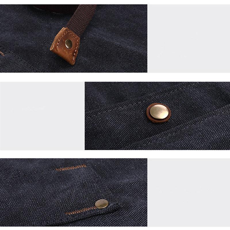 Durable Canvas Apron Cafe Barista Bartender Bakery BBQ Chef Uniform Florist Carpenter Gardener Artist Painter Workwear