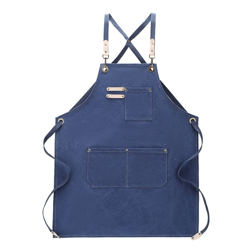 Cross-back Pink Canvas Apron Cafe Barista Bartender Bakery Pastry Chef Uniform Florist Painter Artist Gardener Workwear