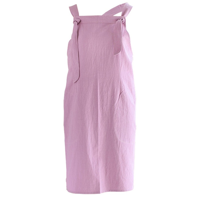 Pink Cotton Apron Purple Florist Gardener Artist Workwear Green Barista Restaurant Bartender Baker Pastry Chef Uniform