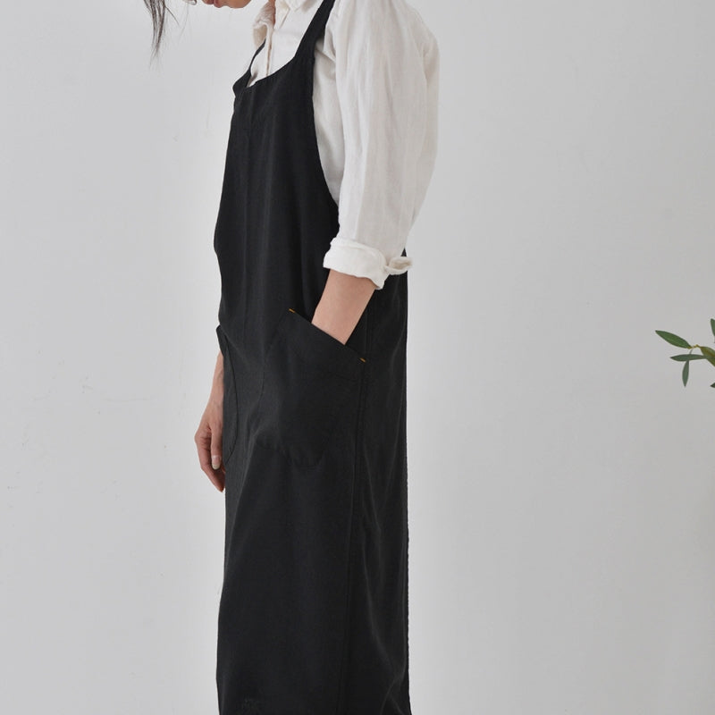 Cross-back Cotton Apron Home Kitchen Cooking Baking Crafting Workwear Cafe Baker Barista Restaurant Waitress Florist Uniform