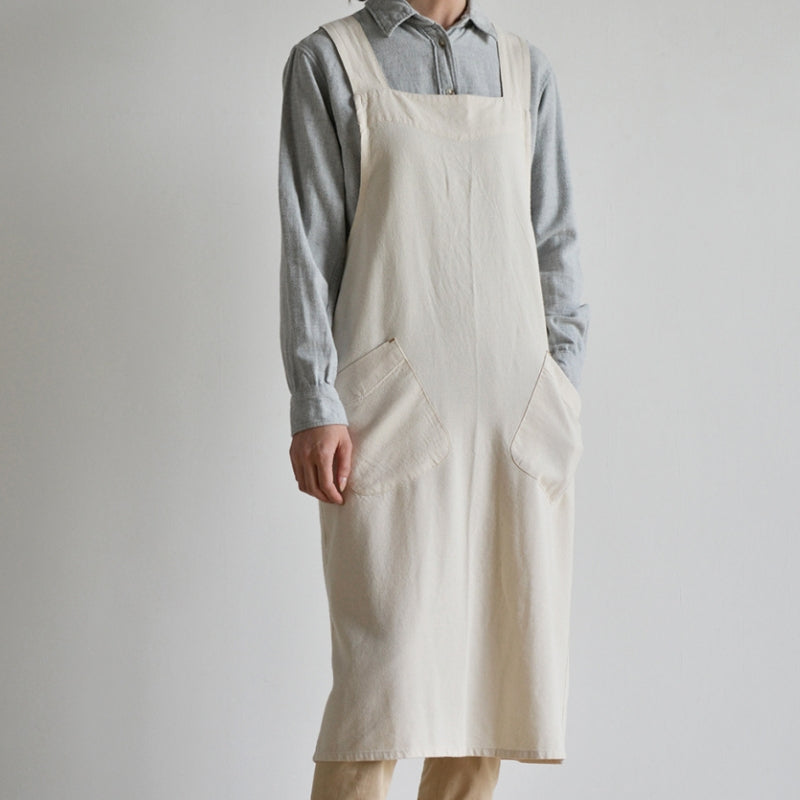 Cross-back Cotton Apron Home Kitchen Cooking Baking Crafting Workwear Cafe Baker Barista Restaurant Waitress Florist Uniform