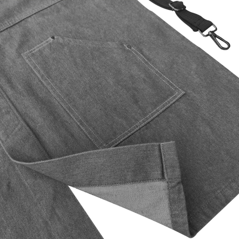 Cross-back Denim Apron Barista Cafe Bartender Pastry Chef Uniform Restaurant Bistro Florist Painter Ceramic Artist Workwear