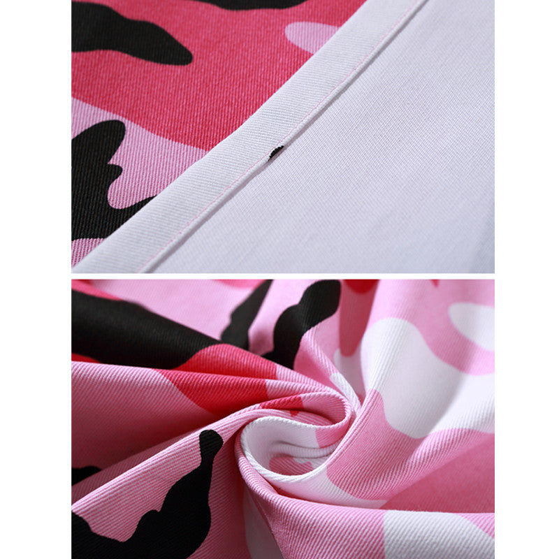 Camouflage Cotton Apron Home Bake Cook Craft Housework Cloth Barista Painter Artist Gardener Florist Workwear