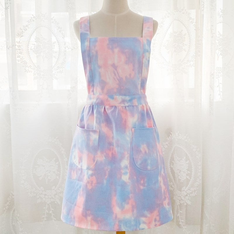 Denim Apron Cafe Barista Restaurant Bartender Waitress Pastry Chef Catering Uniform Florist Gardener Painter Artist Workwear