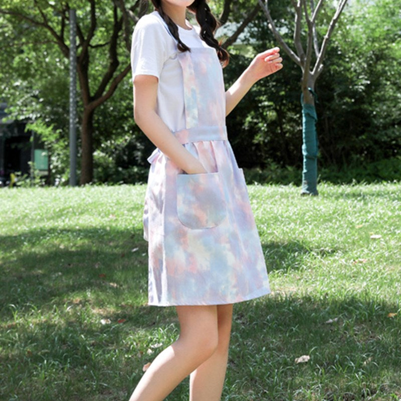 Denim Apron Cafe Barista Restaurant Bartender Waitress Pastry Chef Catering Uniform Florist Gardener Painter Artist Workwear