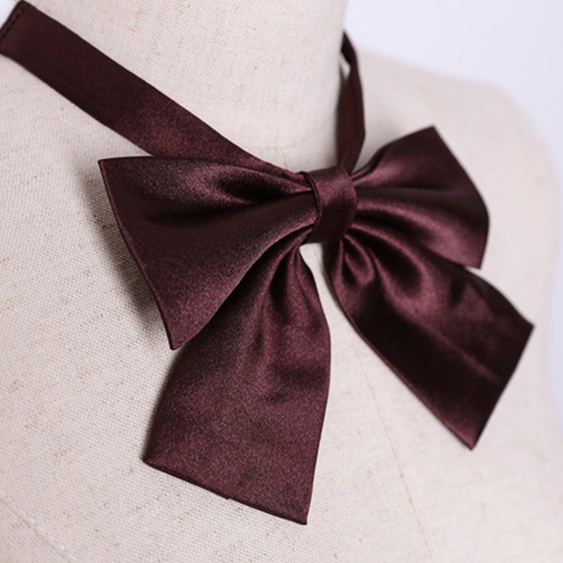 2pcs Female Polyester Bow Tie Woman Catering Neck Tie Restaurant Cafe Bistro Uniform Scarf Bartender Neck wear
