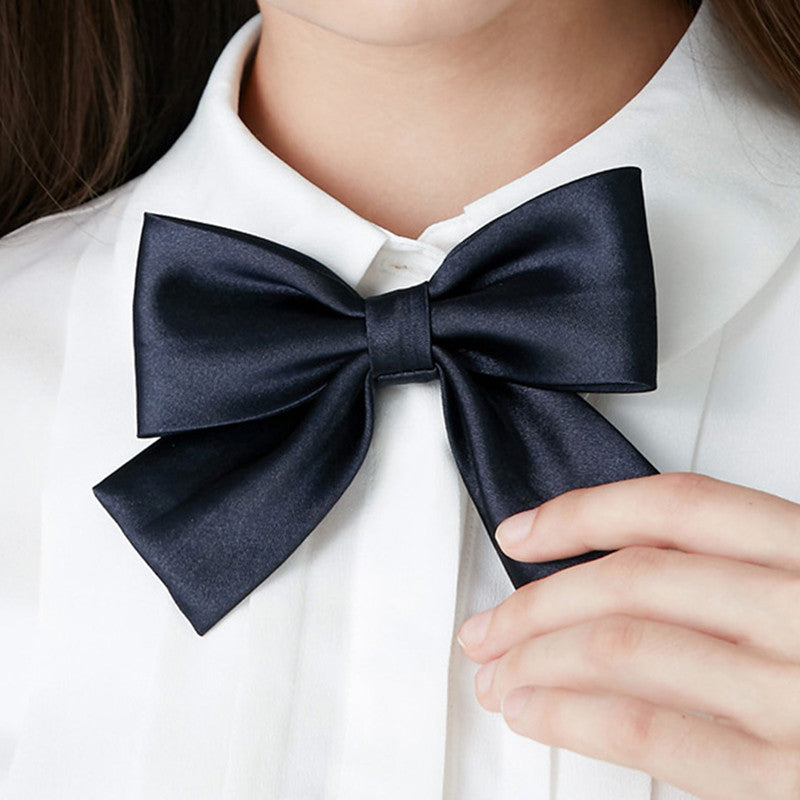 2pcs Female Polyester Bow Tie Woman Catering Neck Tie Restaurant Cafe Bistro Uniform Scarf Bartender Neck wear