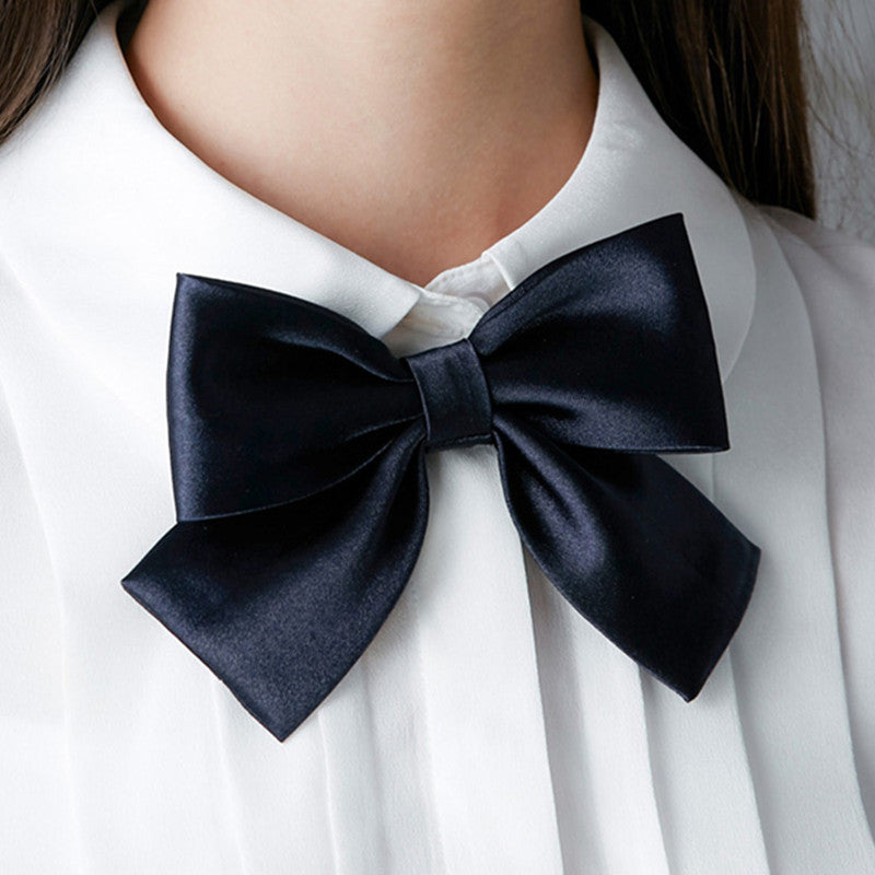 2pcs Female Polyester Bow Tie Woman Catering Neck Tie Restaurant Cafe Bistro Uniform Scarf Bartender Neck wear