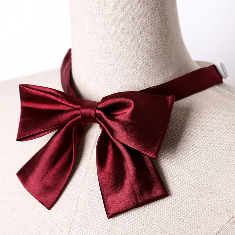 2pcs Female Polyester Bow Tie Woman Catering Neck Tie Restaurant Cafe Bistro Uniform Scarf Bartender Neck wear