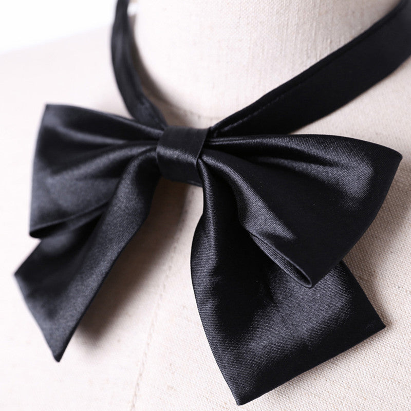 2pcs Female Polyester Bow Tie Woman Catering Neck Tie Restaurant Cafe Bistro Uniform Scarf Bartender Neck wear