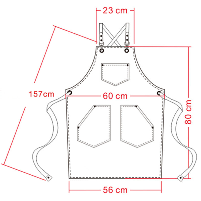 Green Cross-back Canvas Apron Gray Barista Bartender Restaurant Bistro Pastry Chef Uniform Florist Barber Hairdresser Gardener Workwear
