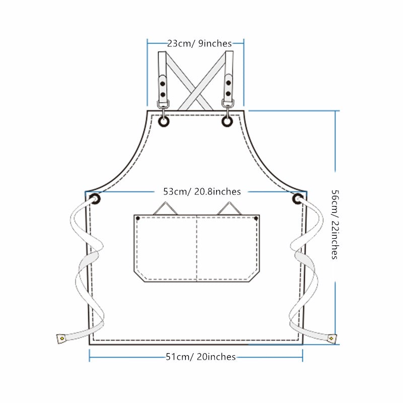 Kids Cross-back Khaki Canvas Apron Children School Painting Craft DIY Class Drawing Baking Cooking Clothes