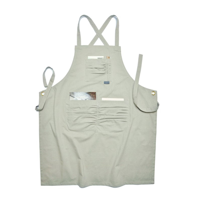 Cross-back Cotton Apron Restaurant Waiter Waitress Barista Cafe Bartender Baker Pastry Culinary Uniform Florist Artist Workwear