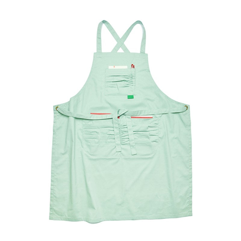 Cross-back Cotton Apron Restaurant Waiter Waitress Barista Cafe Bartender Baker Pastry Culinary Uniform Florist Artist Workwear