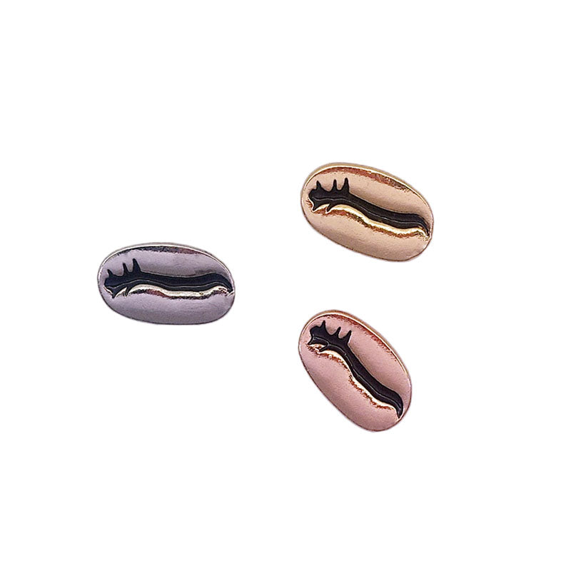 Metal Cafe Badge Set for Uniform of Barista Waiter Waitress Gadget for Coffee Roaster Coffee Maker Bartender with Needle Pin