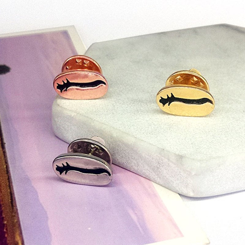 Metal Cafe Badge Set for Uniform of Barista Waiter Waitress Gadget for Coffee Roaster Coffee Maker Bartender with Needle Pin