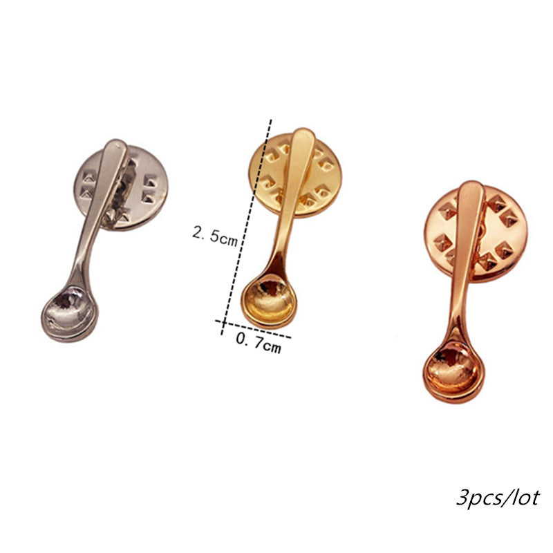 Metal Cafe Badge Set for Uniform of Barista Waiter Waitress Gadget for Coffee Roaster Coffee Maker Bar Bistro w/ Needle Pin