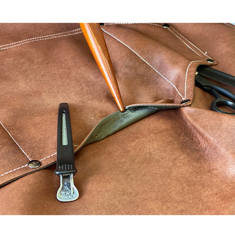 Cross-back PU Apron Cafe Barista Bartender Pastry Chef Restaurant Grill BBQ Uniform Florist Barber Carpenter Painter Workwear