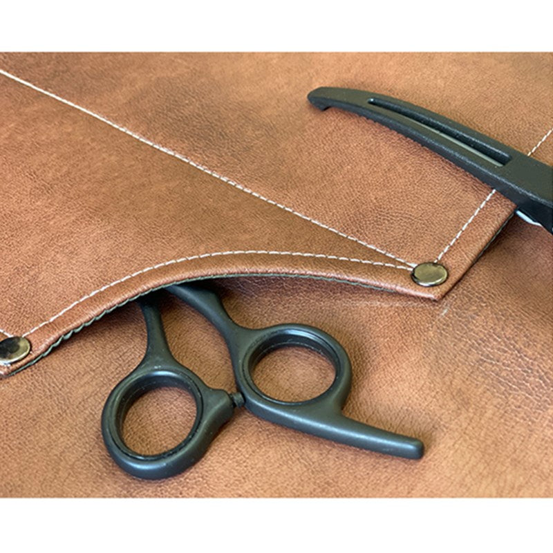 Cross-back PU Apron Cafe Barista Bartender Pastry Chef Restaurant Grill BBQ Uniform Florist Barber Carpenter Painter Workwear