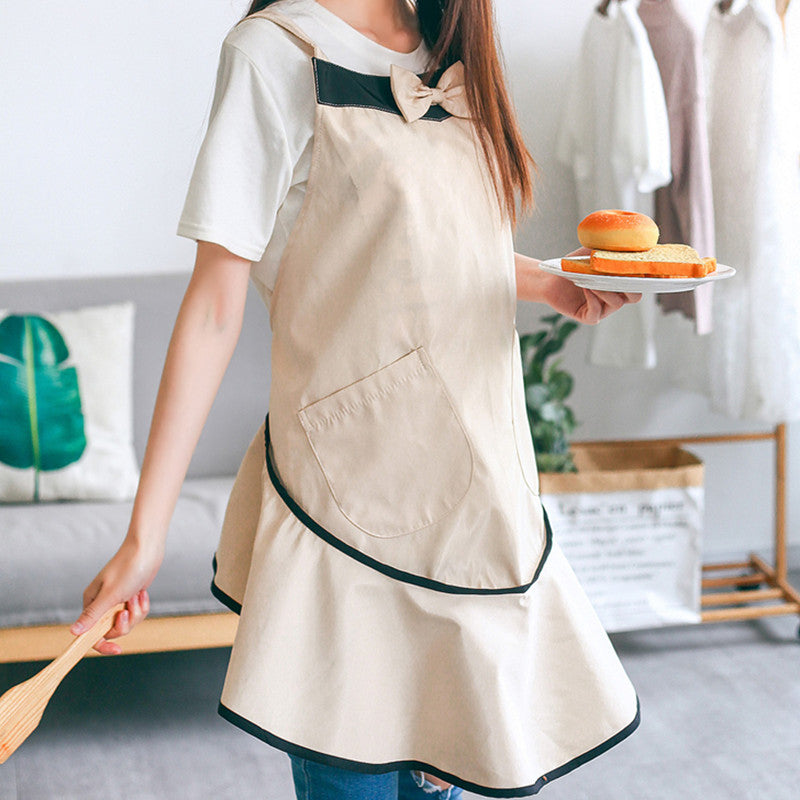 Waterproof Polyester Apron Restaurant Waitress Coffee Shop Pastry Chef Workwear Barista Baker Uniform Event Cosplay Clothes