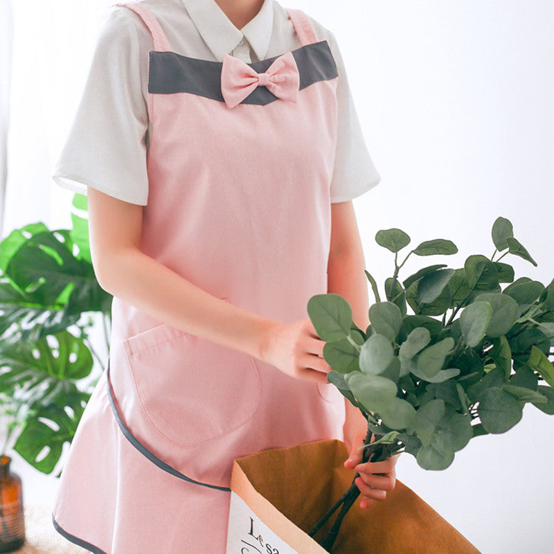 Waterproof Polyester Apron Restaurant Waitress Coffee Shop Pastry Chef Workwear Barista Baker Uniform Event Cosplay Clothes