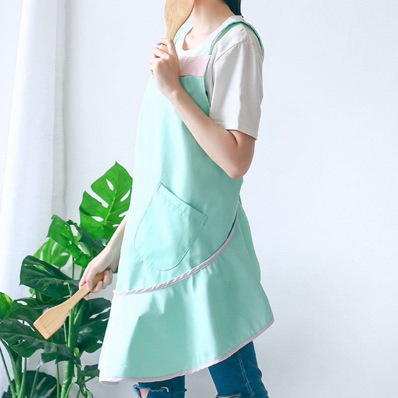 Waterproof Polyester Apron Restaurant Waitress Coffee Shop Pastry Chef Workwear Barista Baker Uniform Event Cosplay Clothes
