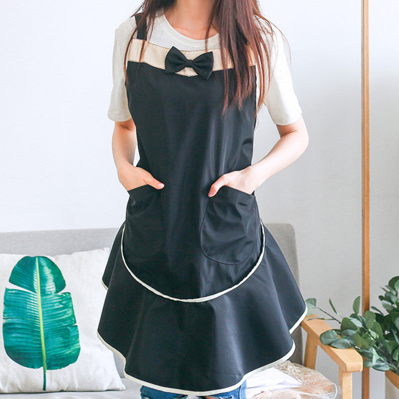 Waterproof Polyester Apron Restaurant Waitress Coffee Shop Pastry Chef Workwear Barista Baker Uniform Event Cosplay Clothes
