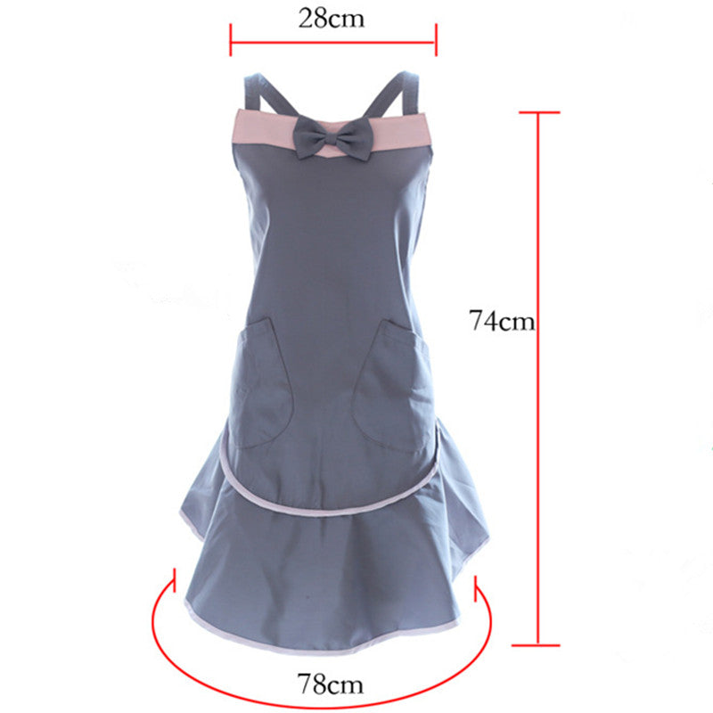 Waterproof Polyester Apron Restaurant Waitress Coffee Shop Pastry Chef Workwear Barista Baker Uniform Event Cosplay Clothes