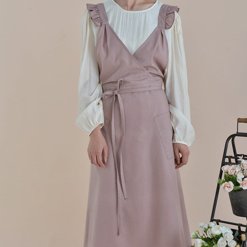 Waterproof Polyester Cotton Apron Florist Artist Work wear Waitress Cafe Barista Restaurant Pastry Chef Uniform